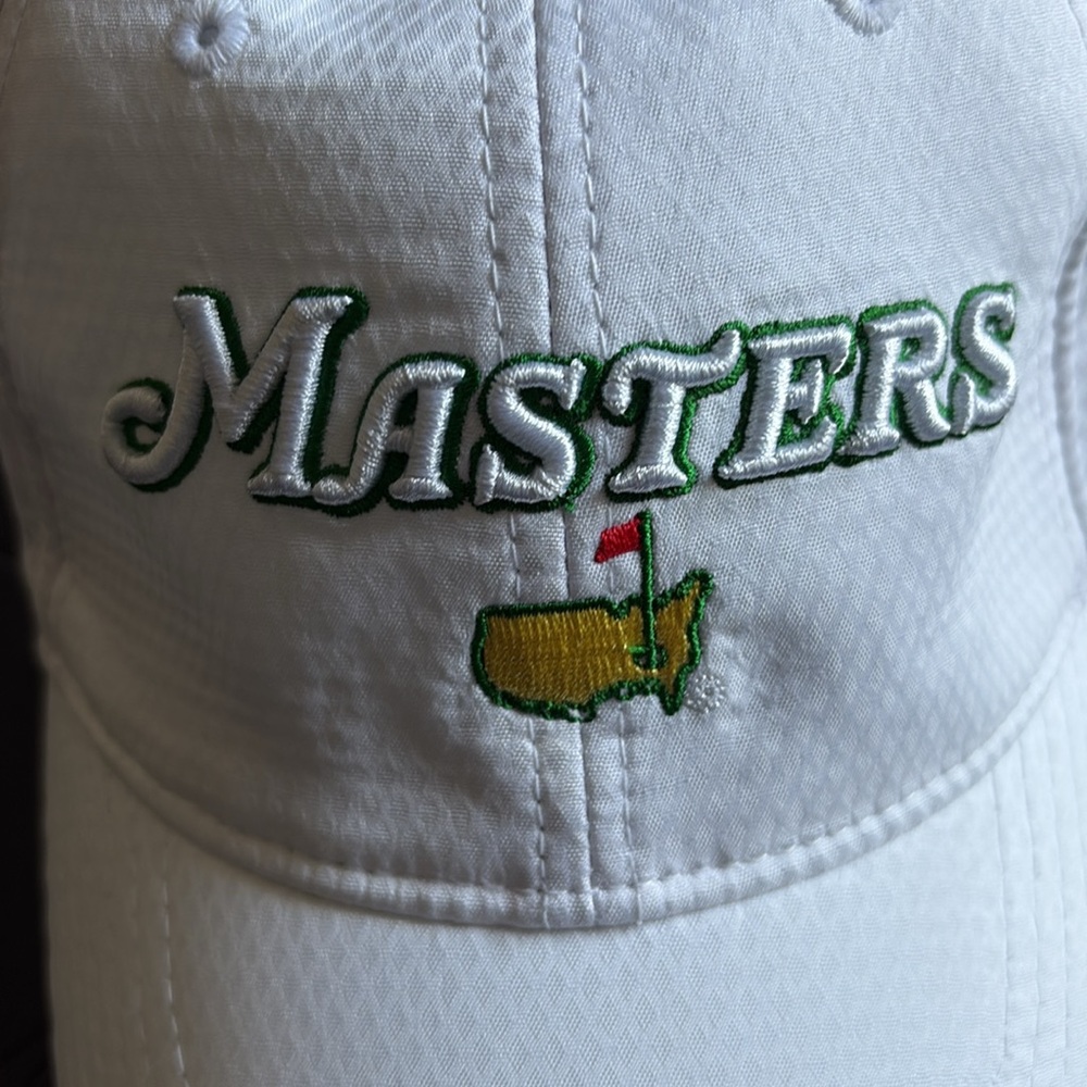 Masters 2018 Championship Souvenir White Golf Cap Embroidery UPF 30+ osfm
